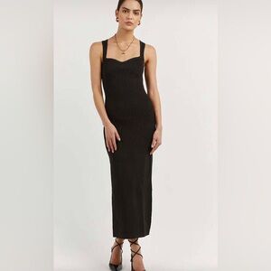 DISSH Fleur Black Knit Dress